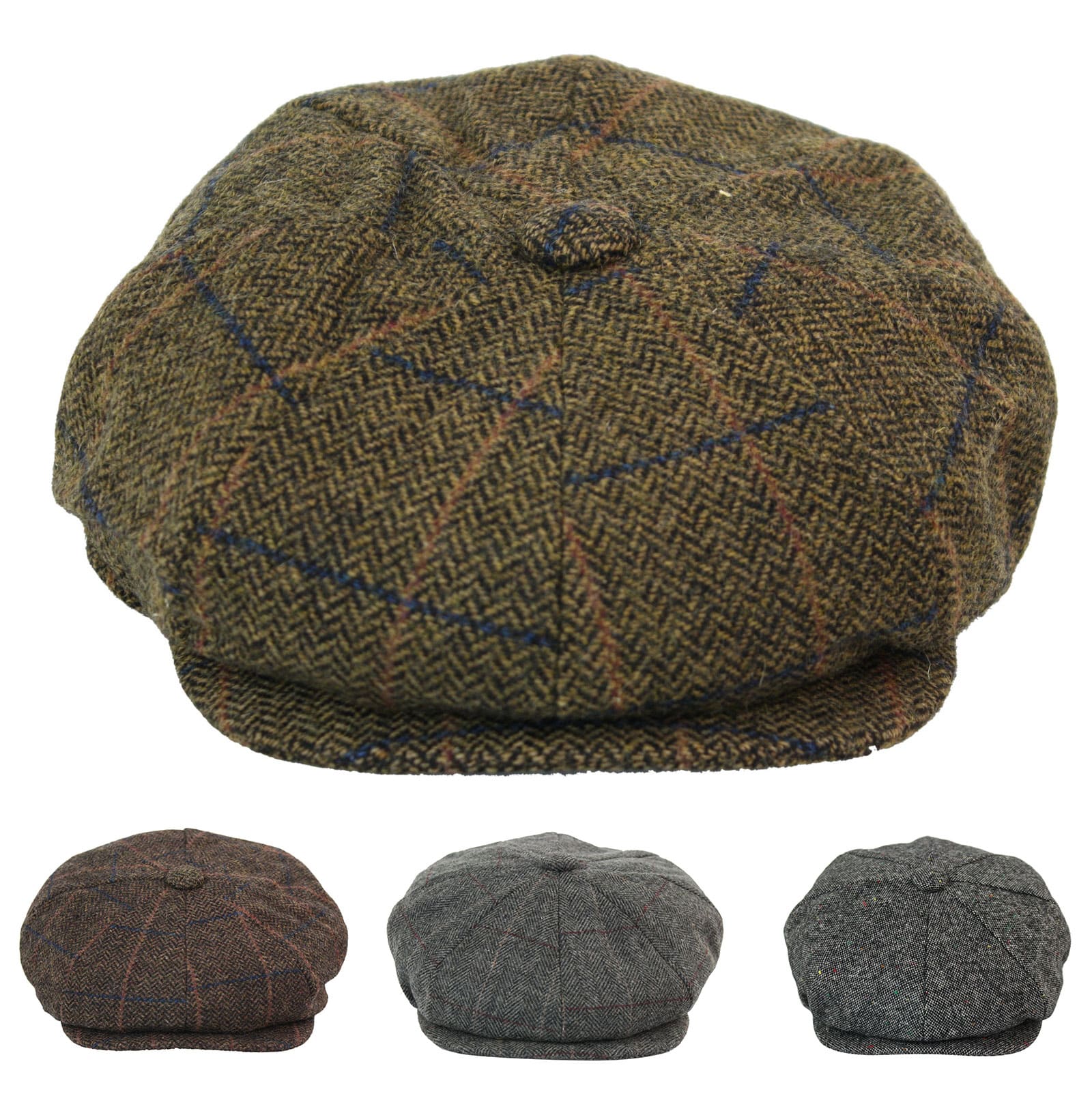 Ανδρικό Vintage Tweed Καπέλο Peaky Blinders
