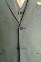 Miami - Ανδρικό Καλοκαιρινό Σακάκι σε Πράσινο Φασκόμηλο