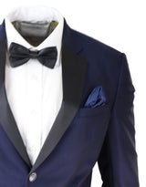 Ανδρικό μπλε κοστούμι βραδινού τύπου Tuxedo
