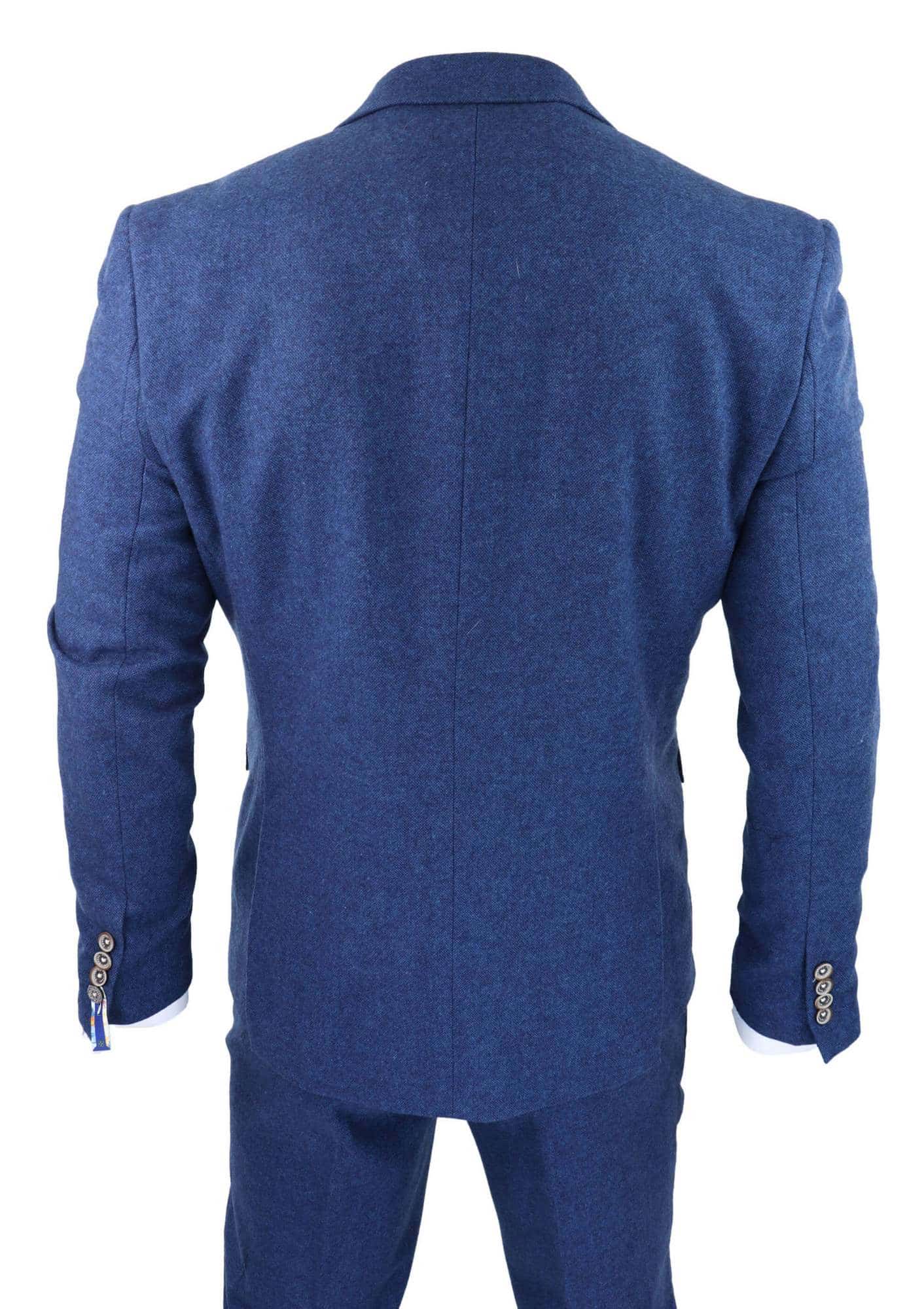 Cavani Orson - Μπλε Twill Κοστούμι 3 Τεμαχίων