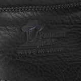 P03 Aviator - Ανδρικά Μαύρα Δερμάτινα Μπότες Αστραγάλου