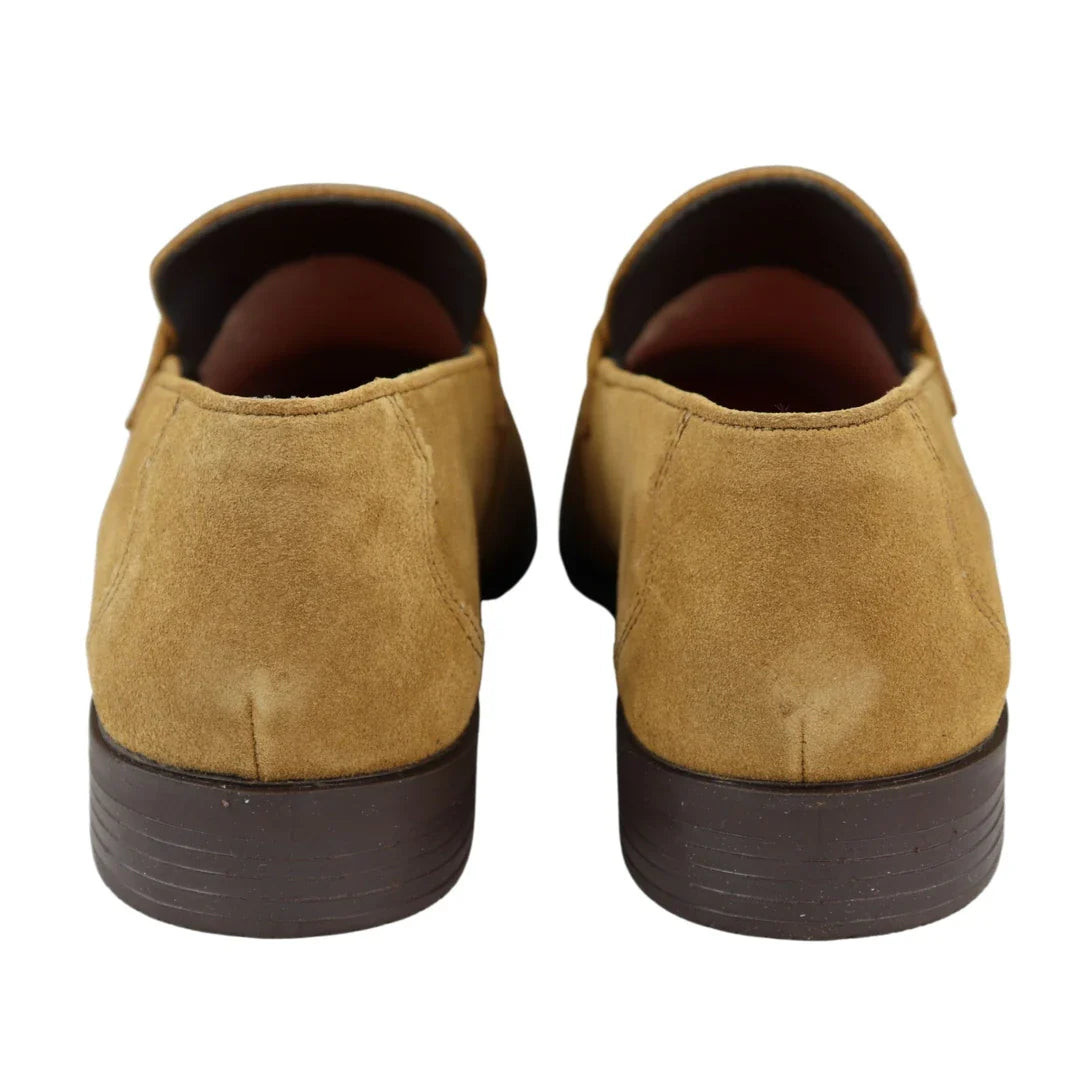 Ανδρικά Μοκασίνια Slip-on, Καφέ, Φούντα, Γνήσιο Σουέτ, Κομψό, Καθημερινό Φόρεμα, Κλασικό για Οδήγηση