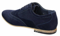 Patron 238 Ανδρικά Δερμάτινα Brogues από Σουέτ, Έξυπνα, Καθημερινά, Κόκκινα, Καφέ, Ναυτικό, Μαύρο, Ρετρό, Παπούτσια με Δαντέλα