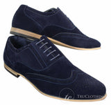 Patron 238 Ανδρικά Δερμάτινα Brogues από Σουέτ, Έξυπνα, Καθημερινά, Κόκκινα, Καφέ, Ναυτικό, Μαύρο, Ρετρό, Παπούτσια με Δαντέλα