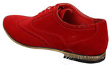 Patron 238 Ανδρικά Δερμάτινα Brogues από Σουέτ, Έξυπνα, Καθημερινά, Κόκκινα, Καφέ, Ναυτικό, Μαύρο, Ρετρό, Παπούτσια με Δαντέλα