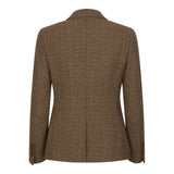 Ralph - Γυναικείο Καφέ Μπλέιζερ από Τουίντ με Ραφές