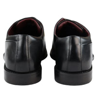 Ανδρικά Παπούτσια Derby με Δερμάτινα Κορδόνια Smart Formal Classic Μαύρο