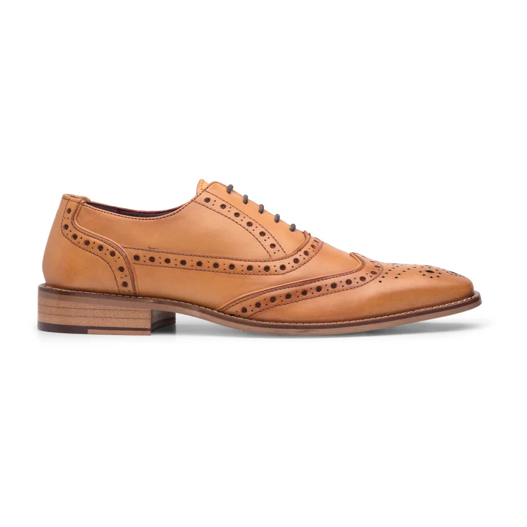 Ανδρικά Παπούτσια Brogues με Δαντέλα Κλασικά Ράψιμο, Καφέ, Βίντατζ, Επίσημα, Έξυπνα