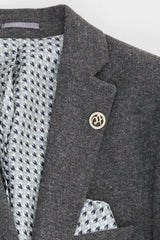 Ανδρικό γκρι μάλλινο κοστούμι Peaky Blinders της δεκαετίας του 1920