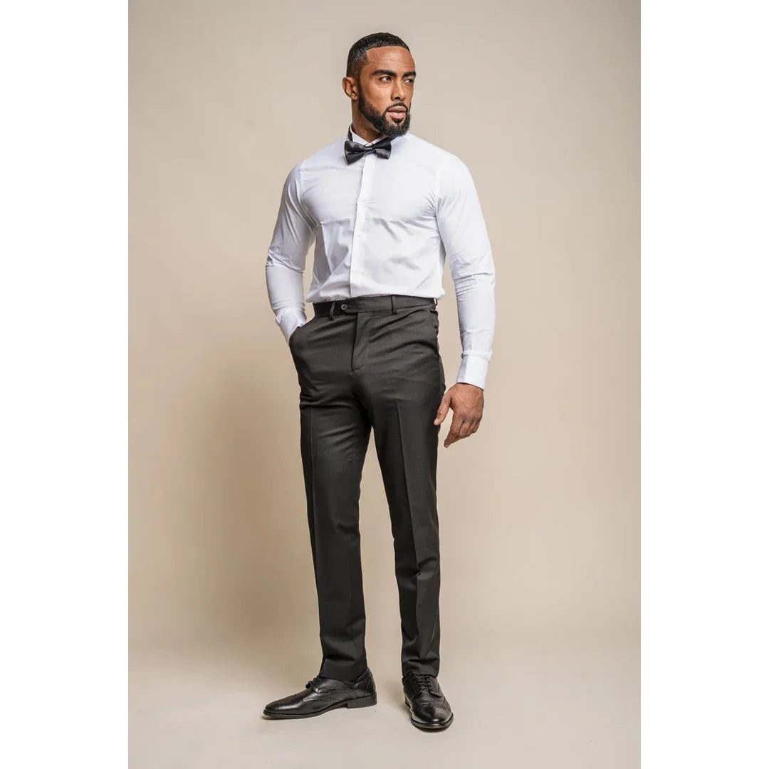 Tux - Ανδρικό Μαύρο Κλασικό Παντελόνι Tuxedo