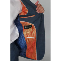 Viceroy - Ανδρικό Μπλε Καρό Σακάκι