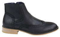 Ανδρικές Μπότες Peaky Blinders Brogue με Φερμουάρ