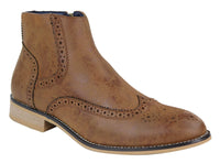 Ανδρικές Μπότες Peaky Blinders Brogue με Φερμουάρ