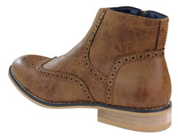 Ανδρικές Μπότες Peaky Blinders Brogue με Φερμουάρ