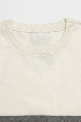Πλεκτό T-Shirt με Λευκό και Μαύρο Χρώμα για Άνδρες