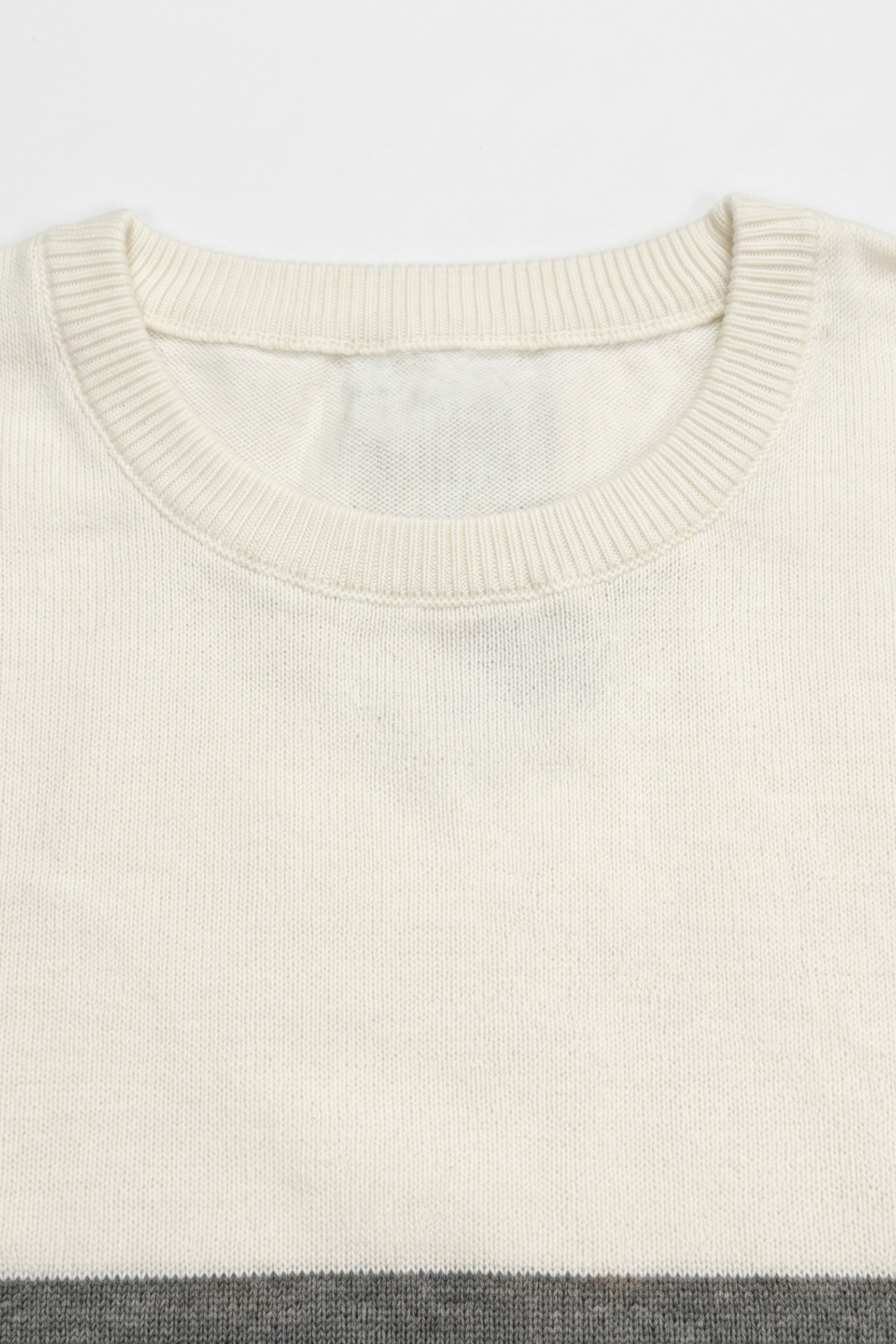 Πλεκτό T-Shirt με Λευκό και Μαύρο Χρώμα για Άνδρες