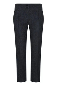 Γυναικείο γκρι παντελόνι ψαροκόκαλο από τουίντ, 1920's Peaky Tailored Fit, vintage retro