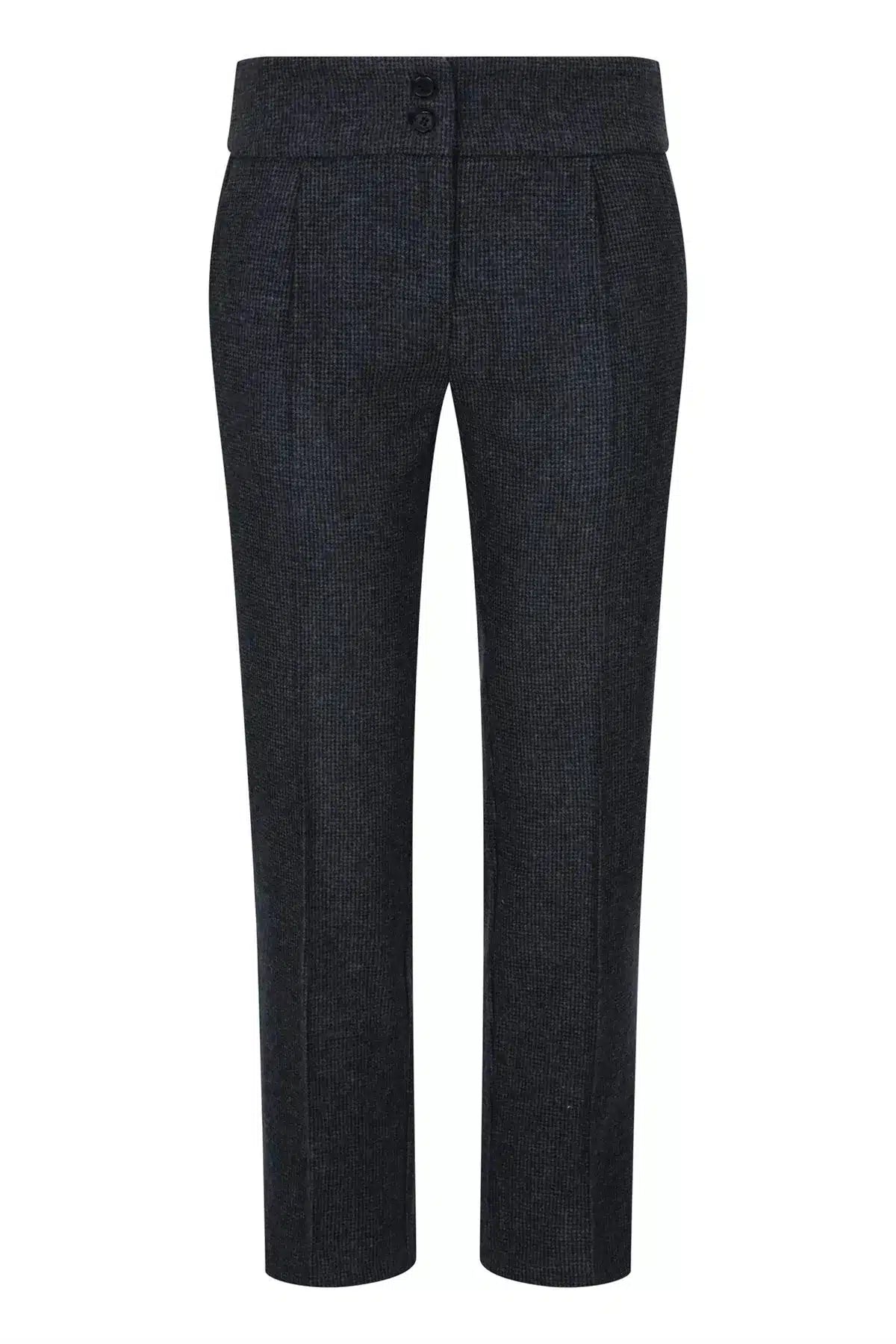 Γυναικείο γκρι παντελόνι ψαροκόκαλο από τουίντ, 1920's Peaky Tailored Fit, vintage retro