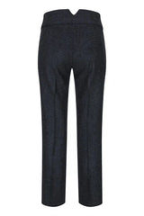 Γυναικείο γκρι παντελόνι ψαροκόκαλο από τουίντ, 1920's Peaky Tailored Fit, vintage retro