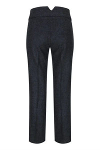 Γυναικείο γκρι παντελόνι ψαροκόκαλο από τουίντ, 1920's Peaky Tailored Fit, vintage retro