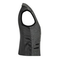 Γυναικείο γκρι γιλέκο ψαροκόκαλο από τουίντ σε γραμμή Peaky Tailored της δεκαετίας του 1920, vintage ρετρό