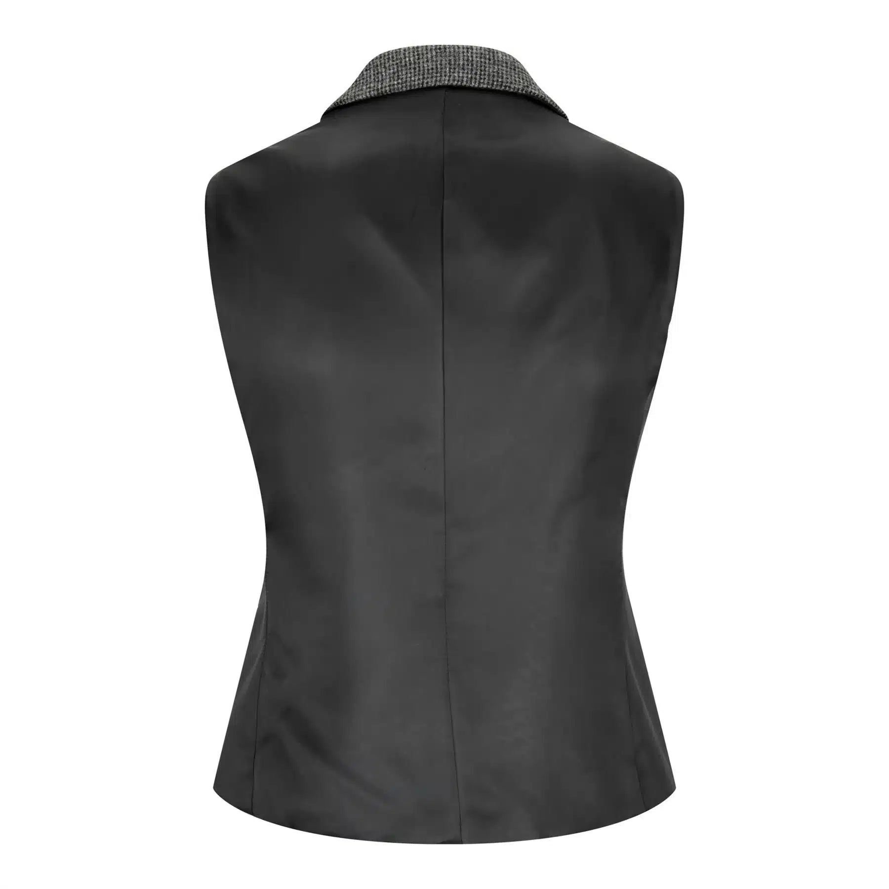 Γυναικείο γκρι γιλέκο ψαροκόκαλο από τουίντ σε γραμμή Peaky Tailored της δεκαετίας του 1920, vintage ρετρό