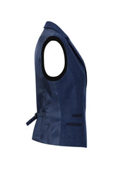 Γυναικείο γιλέκο ψαροκόκαλο από τουίντ, μπλε, vintage, κλασικό Gatsby Blinders, δεκαετίας του 1920