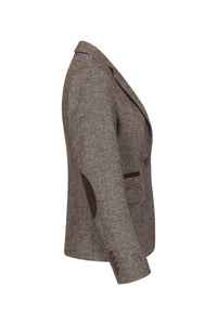 Γυναικείο Σακάκι Vintage Στόπερ Δεκαετίας του 1920, Ταμπά, Καφέ, Ψαροκόκκαλο, Προσαρμοσμένη Γραμμή