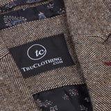 Γυναικείο Γιλέκο Vintage Blinders της δεκαετίας του 1920, σε γραμμή ψαροκόκαλο, καφέ, με προσαρμοσμένη γραμμή