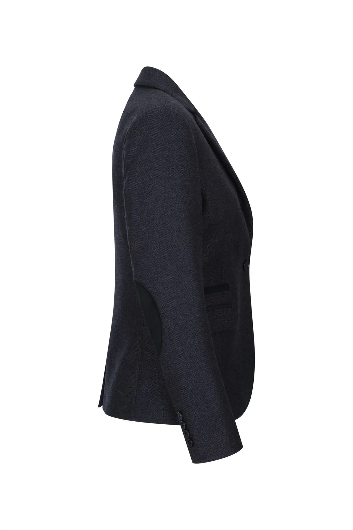 Γυναικείο Μαύρο μπουφάν Tweed Ψαροκόκκαλο Μαλλί Κλασικό Έξυπνο Καθημερινό Βίντατζ Δεκαετία του 1920