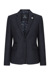 Γυναικείο Μαύρο μπουφάν Tweed Ψαροκόκκαλο Μαλλί Κλασικό Έξυπνο Καθημερινό Βίντατζ Δεκαετία του 1920