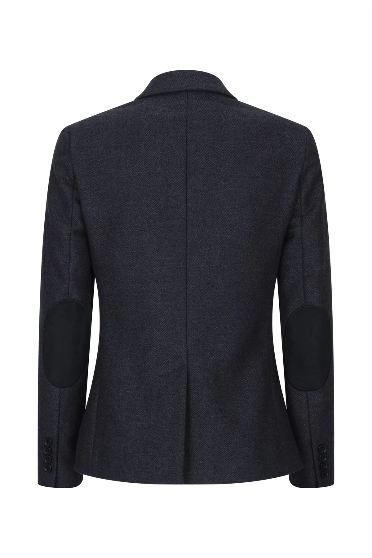 Γυναικείο Μαύρο μπουφάν Tweed Ψαροκόκκαλο Μαλλί Κλασικό Έξυπνο Καθημερινό Βίντατζ Δεκαετία του 1920